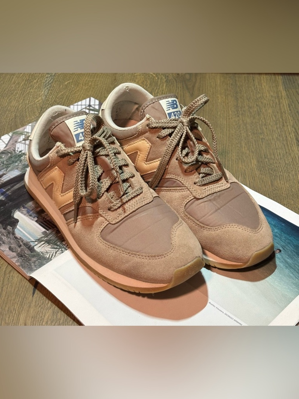 New Balance 420 Sneakers In Tan Size US9